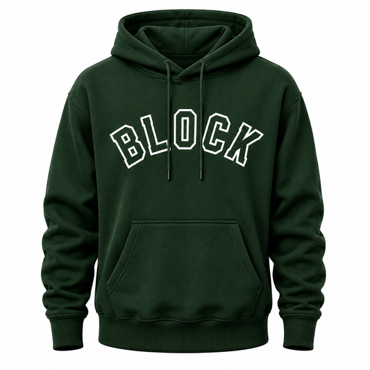 OG BLOCK HOODIE FOREST GREEN