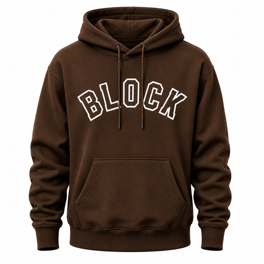 OG BLOCK HOODIE BROWN
